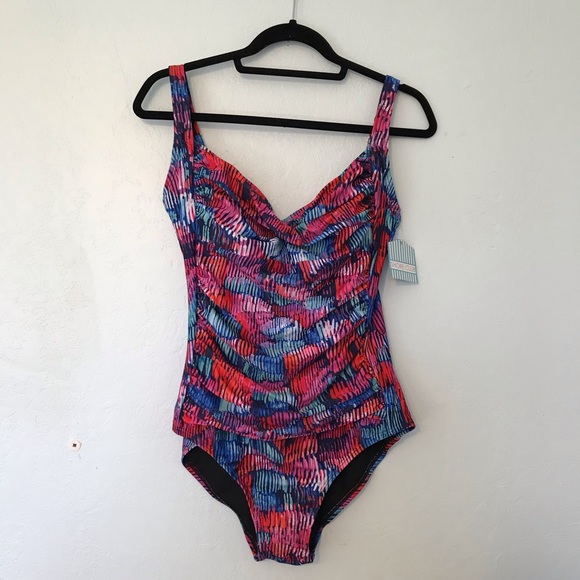 jackson lace plunge one piece swimsuit